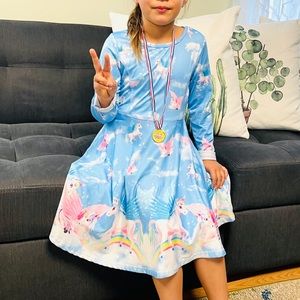Unicorn Long Sleeve Dress